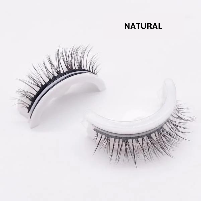 Reusable self-adhesive false eyelashes