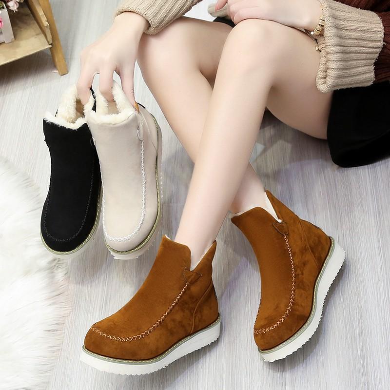 Winter Suede Ankle Boots