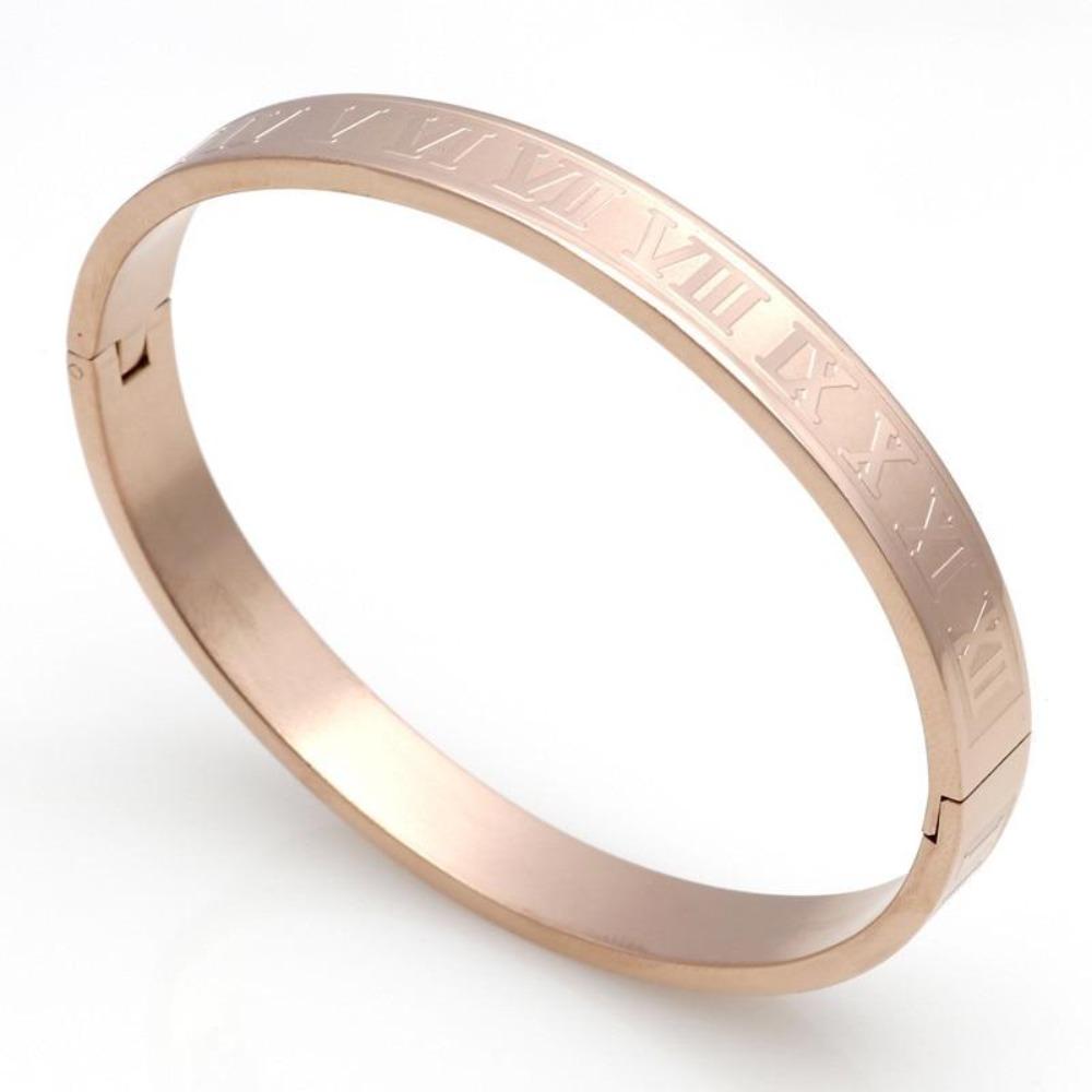 Bangle Roman Numerals Bracelet (4 Colors) 2 Sizes