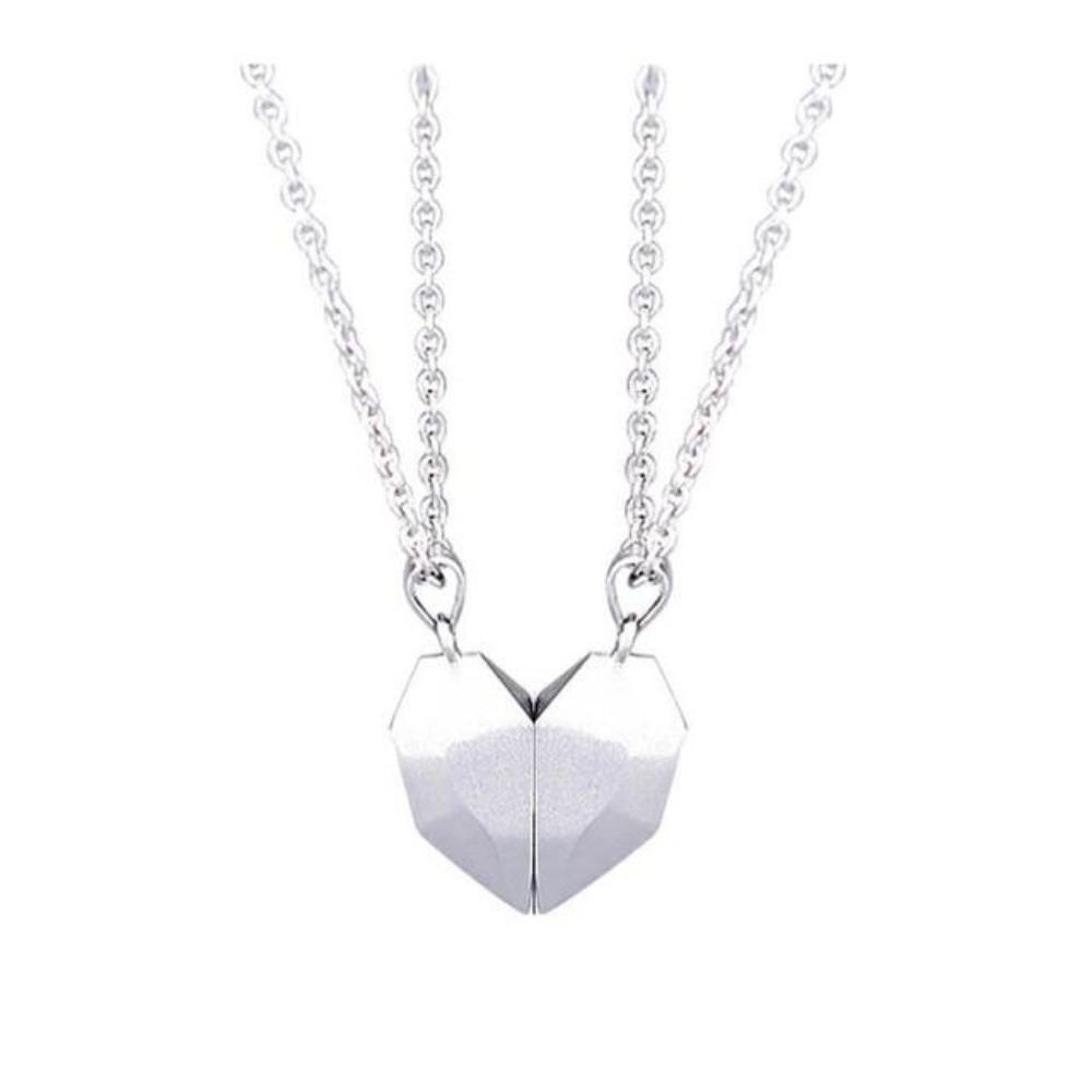 Magnetic Heart Couple Necklace or Bracelet Set