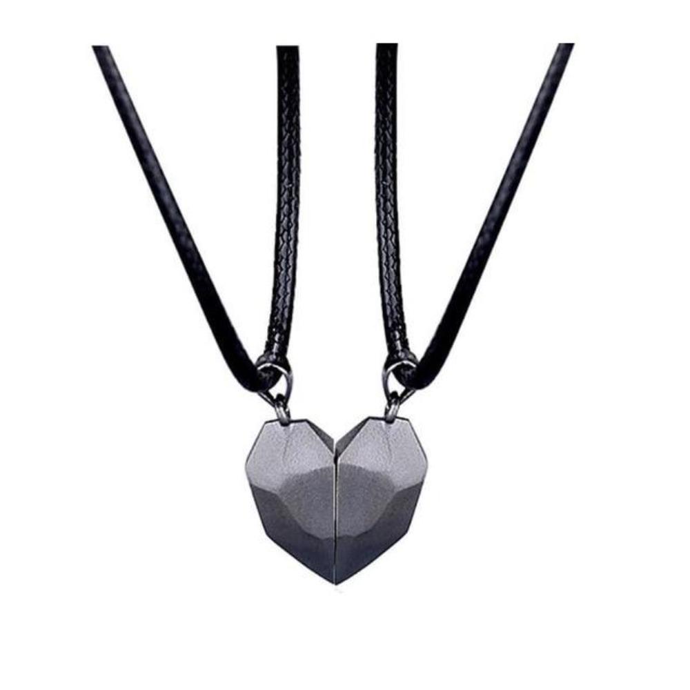 Magnetic Heart Couple Necklace or Bracelet Set