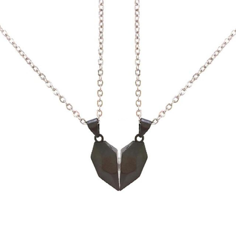 Magnetic Heart Couple Necklace or Bracelet Set